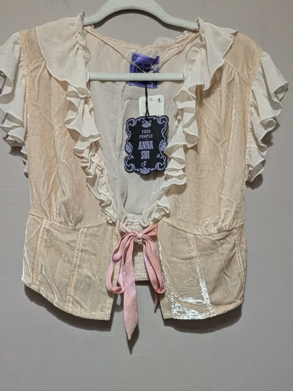 FP x Anna Sui Lilly Solid Velvet Top